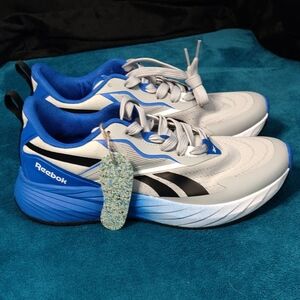 Reebok Verse Blue Gray Black White Running Sneaker Athletic Men’s Size 9.5